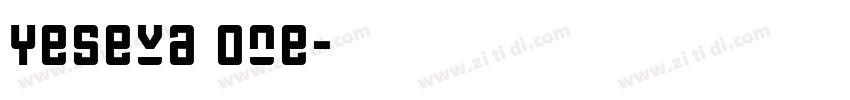Yeseva One字体转换
